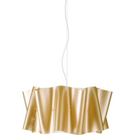 Sospensione Moderna Folio Polilux ® New Gold E Metallo Cromo 1 Luce E27 D50Cm (1/2)