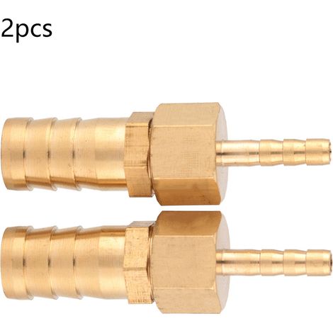Raccord réducteur en laiton 2 pièces, 4-12mm, connecteur mâle-femelle pour tuyau, bouchon réducteur de diamètre, raccord de plomberie robuste (1/5)