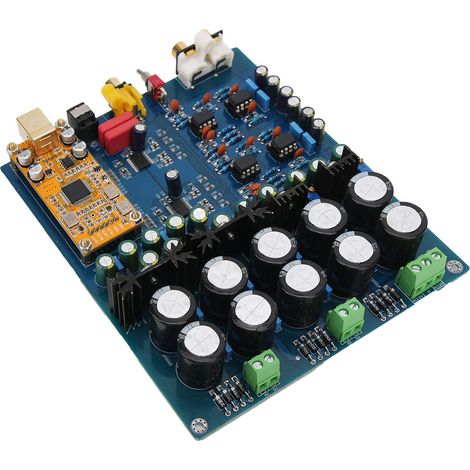 Module DAC AK4396VF AK4113 Décodeur USB Fibre Coaxiale Carte 9-12V Entrée Numérique (1/5)