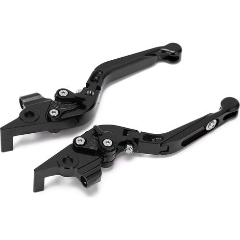 Levier de frein vélo CNC aluminium, leviers de frein moto réglables pour TMAX 530 2012-2019, noir (1/5)