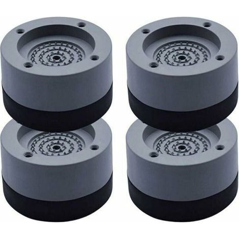 4Pcs Patins Anti Vibration Tampon Anti-vibration Lave Linge Universel Pieds Stabilisateur Piédestal pour Lave-Linge Réfrigérateur,de (1/5)