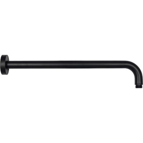 Braccio doccia tondo in ottone nero opaco  Cm 30 - nero opaco  Rubinetteria paffoni spa