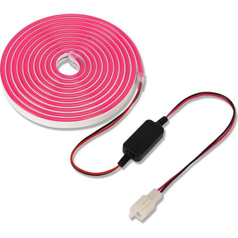 Bande lumineuse LED rose pour coffre avant de voiture, IP67, remplacement pour éclairage d'ambiance, compatible avec Tesla Model 3 2018-2020, 12-16 V CC (1/5)