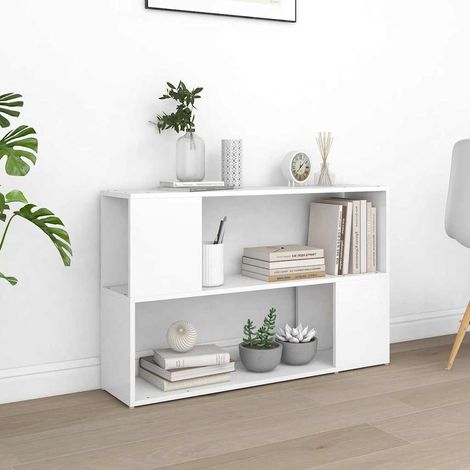 vidaXL Estantería librería madera contrachapada blanco 100x24x63 cm (1/5)