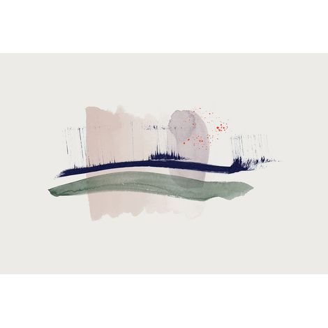 Papier peint panoramique original abstrait Tapisserie panoramique design pour chambre adulte Papiers peints panoramique blanc pour bureau (1/2)