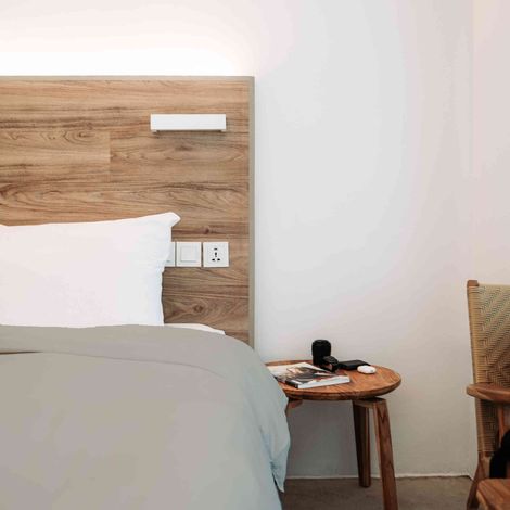Housse de Couette Unie en 100 % Coton Beige 260x240 cm (1/2)