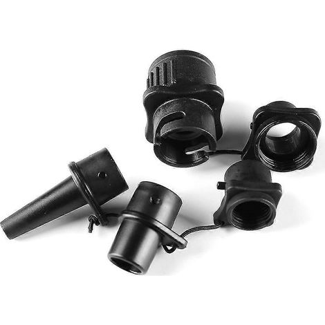 Botao Multifunktionaler aufblasbarer SUP-Pumpenadapter, Luftpumpenkonverter, 4 Standard-Luftventilaufsätze für Schlauchboote, Stand-Up-Paddleboards