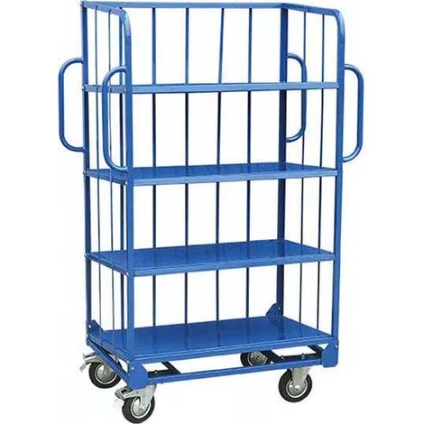 Carrello officina - 4 piani 1120x610 mm - Carico max 500 kg - Carrello - Logistica - WN504