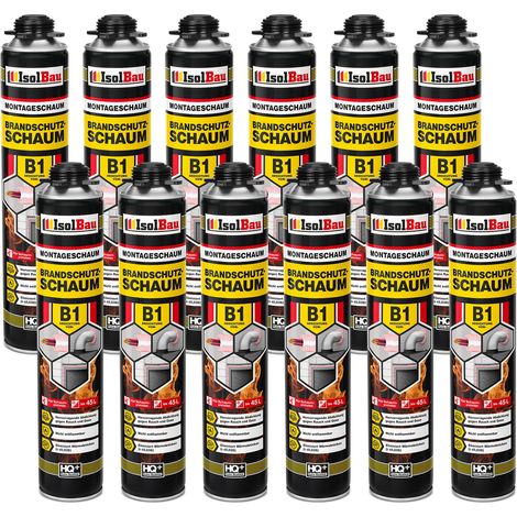 IsolBau Feuerfester Schaum B1 Brandschutzschaum 12 x 750 ml (1/5)
