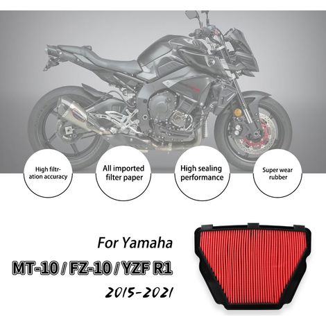 Air filter compatible with the Yamaha MT10 MT-10 ABS 16-22 air purifier