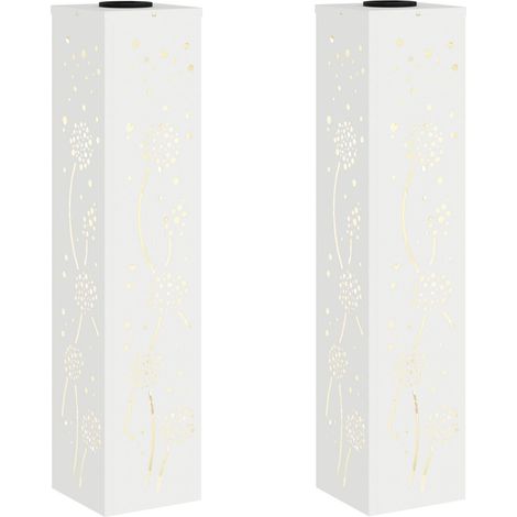 Lumière de chemin LED solaire 2 pcs Blanc Acier laminé à froid (1/5)