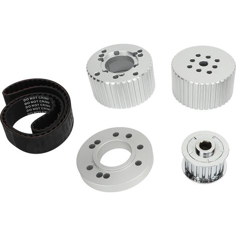 Kit poulie de courroie avec courroie crantée largeur 1,5 po, remplacement PC2258 pour moteur Big Block 383 400 413 440, argenté (1/5)