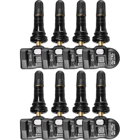 Capteur TPMS, Double Fréquence, Installation Facile, 8 Pcs Caoutchouc (1/2)