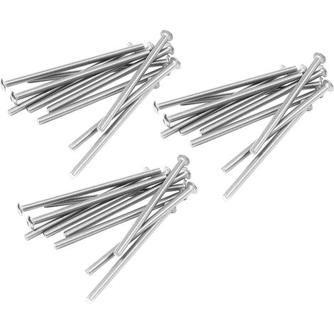 Vis à Tête Ronde En Acier Inoxydable, Type à Boulons à Tête Hexagonale: / 4 mm Taille de Boulon: x 75 mm Quantité Par Paquet: 30 (1/5)
