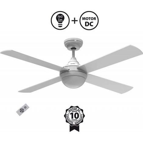 Ventilador de Techo ø122 cm con LED y Wifi Reversible Hypersilence (1/5)