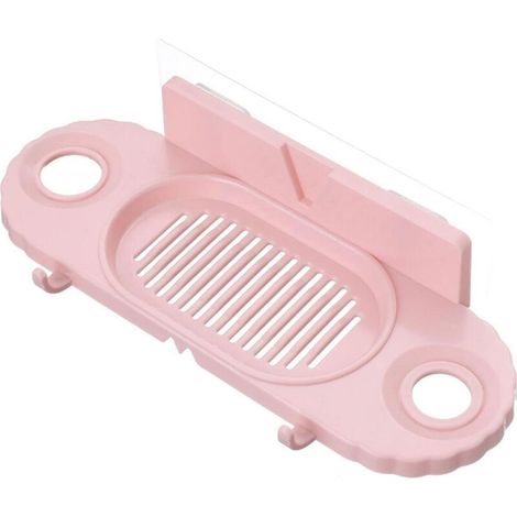 Porte-Savon Crochet boîte à Savon Mural Drain rectangulaire Bain Liquide Support de Stockage adapté pour Salle de Bain Support de Stockage sans Trace Toilette sans poinçon C-Ensoleillé
