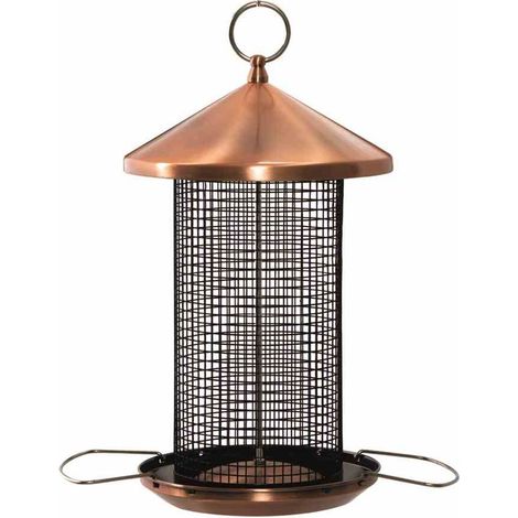 Futtersäule für Nüsse, H 31 cm Kupfer-Serie (1/5)