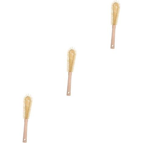 Ensemble de 3 goupillons de nettoyage pour la maison, idéal pour nettoyer les bouteilles d'eau, les verres et les tasses. (1/5)