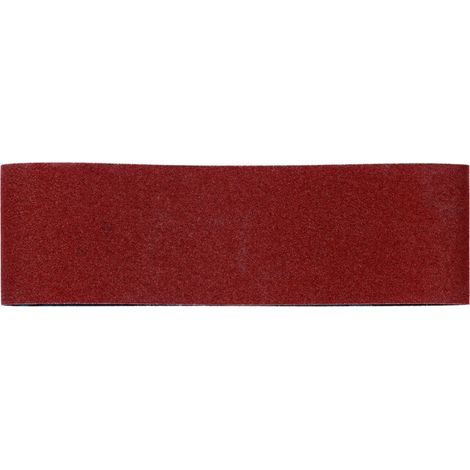 3 bandes abrasives 75 x 533 mm, P 320, bois+métal, qualité extra, pour ponceuse à bande metabo 3 pièces