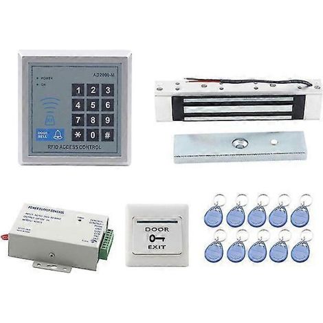 Ugreat – RFID Access Control System – 180 kg Magnetic Lock – 12V DC Power Supply – Easy Installation for Glass Doors