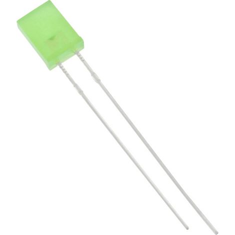 HuiYuan 2504G6D-KPA-P LED bedrahtet Grün Rechteckig 2 x 5 mm 15 mcd 180 ° 20 mA