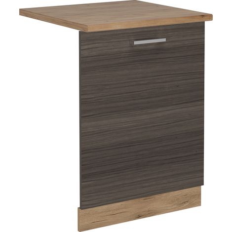 Tapa del lavavajillas R-Line, Gris noble, 60 cm , ET Roble, Vicco (1/5)