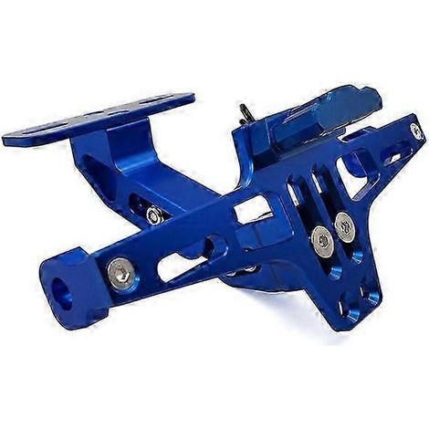 Support de plaque d'immatriculation arrière et feu clignotant CNC pour moto Ducati Monster M600 M620 M750 M900 Scrambler 1100 (accessoires bleus) (1/5)