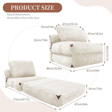 Fauteuil individuel avec rangement intégré et franges décoratives, fauteuil d’appoint confortable pour salon et chambre (1/5)