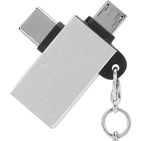 Strumento di trasformazione digitale, adattatore OTG, compatibile con dispositivi USB, plug and play, supporta il trasferimento dati e la ricarica rapida, design portatile e resistente, confezione da 