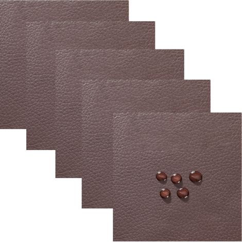 Patch de réparation du cuir Ruban de réparation du cuir auto-adhésif, 5 pièces