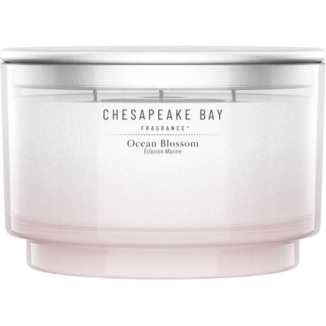 Bougie parfumée Bougie à 3 mèches Éclosion marine Cadeaux pour femmes (1/5)