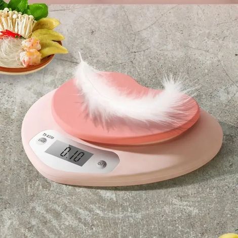 Balance de cuisine électronique 5 kg, rose