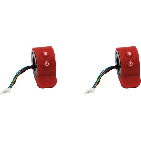 2x Elektroroller-Gashebel für HX X6 X7, Trigger-Gashebel, Daumen-Gashebel, Geschwindigkeitsregelung, Rot (1/4)