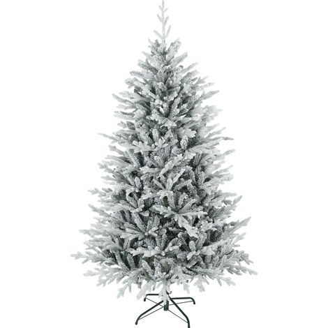 Künstlicher Weihnachtsbaum 180 cm künstlich Tannenbaum mit Schnee, 1976 Spitzen für drinnen