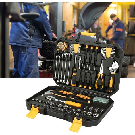 Kit d'outils de réparation automobile, kit d'outils à main pour l'entretien automobile à domicile 105127 (1/5)