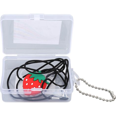 Lanière pour appareil auditif, portable, en forme de fraise, pour personnes âgées et enfants. Clip pour appareil auditif BTE. (1/5)