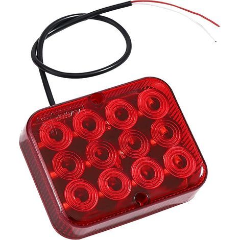 1 Feu Antibrouillard Arrière LED Lampe de brouillard pour Remorque Rouge Universel pour Remorque Camion Caravane (1/5)