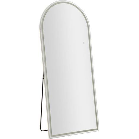 Specchio da parete in plastica argento, 76x177 cm – muro Ad Arco (1/5)