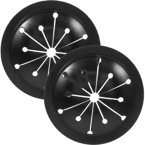 Lot de 2 protections pour broyeur d'évier, déflecteurs de rechange pour broyeur de déchets alimentaires (noir) - 2 pièces - Noir (1/4)