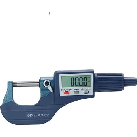 Micromètre extérieur électronique 0.001mm, micromètre numérique 0-25mm, jauge à Pied électronique numérique(5202-25)
