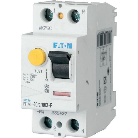 Eaton FI-Schutzschalter (RCCB), 25A, 2p, 30mA, Typ G/F, 187449