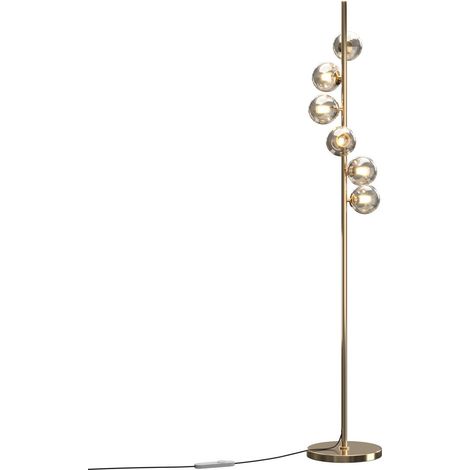 Maytoni Dallas Lampadaire Dallas à plusieurs bras, doré, ampoule G9 à intensité variable