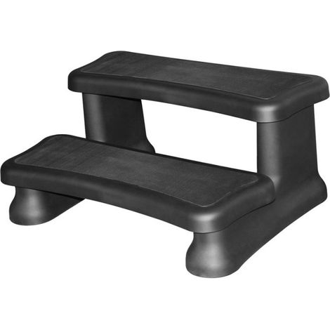 Escalier 2 marches pour spa couleur Noir (1/5)