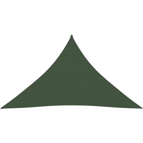Vela ombreggiante/ombrellone 160 g/m² HDPE 3,5 x 3,5 x 4,9 m verde scuro 020009415