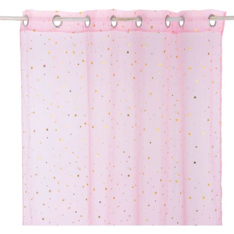 ATMOSPHERA Rideau étoiles rose 140x250cm - "ATMOSPHERA KIDS" (1/5)