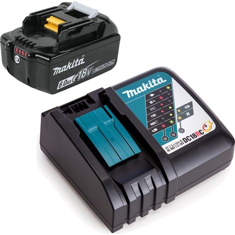 Makita BL1860 18v 6.0ah Lithium Battery BL1860B + DC18RC Fast Charger