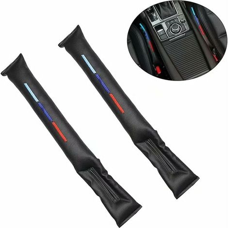 SABIR Bouchon de Siège de Voiture, 2 pièces Siège de Voiture Gap Filler Pad, Les Remplisseurs Despace De Siège De Voiture pour BMW (Noir) (1/5)