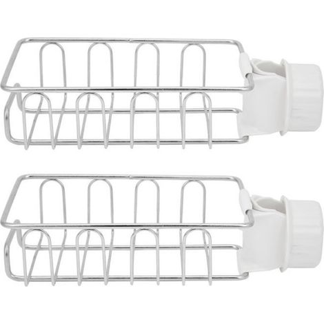 Porte-Savon - Rangement Robinet Inox - Pour Évier Cuisine et Salle de Bain - 2 Pièces (1/5)