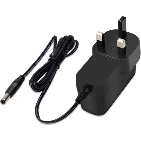 Adaptateur d'alimentation 12 V AC 100-240 V vers DC 12 V 1 A, chargeur de remplacement avec prise britannique pour bandes lumineuses LED, audio/vidéo, prise jack 2,1 mm x 5,5 mm