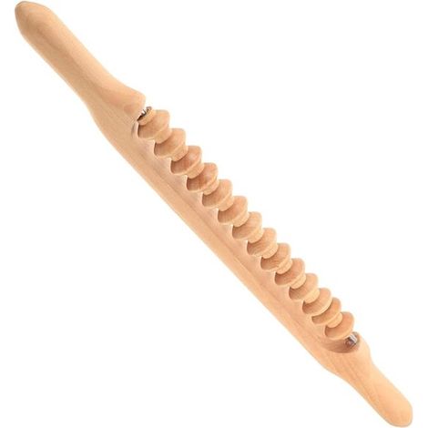 53 cm langer, gebogener Massageroller aus Holz – für Entspannung am ganzen Körper (1/5)